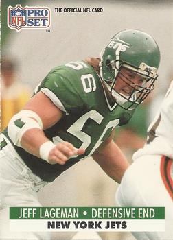 Jeff Lageman New York Jets 1991 Pro set NFL #606